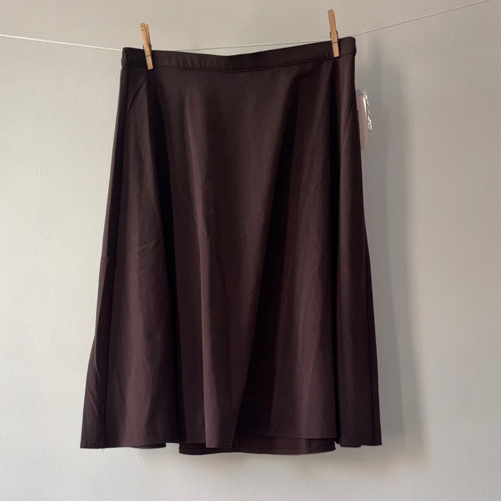 Allison Daley Chocolate High-Low Skirt - Picture 1 of 2